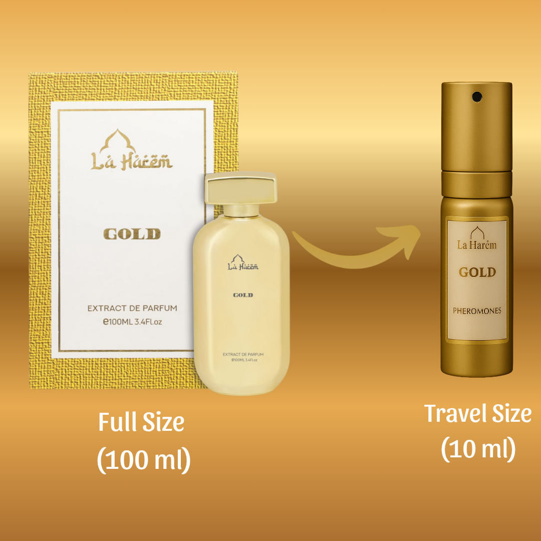 La Harem - Gold | Luxurious Amber & Vanilla Men's Perfume 
10ml TRAVELO refillable
